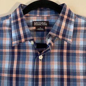 MICHAEL Michael Kors Plaid Button Down Shirt EUC